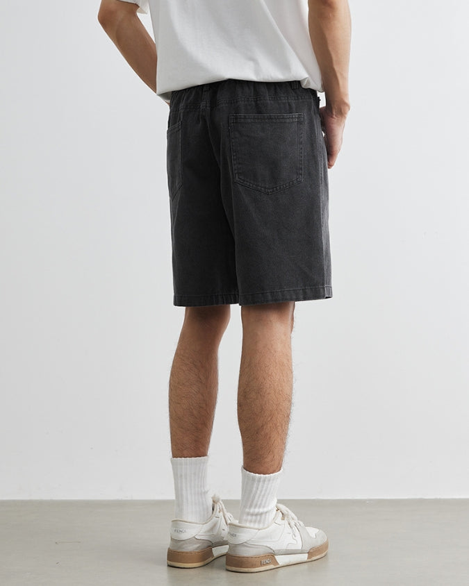 Kustlijn Canvas Denim Shorts