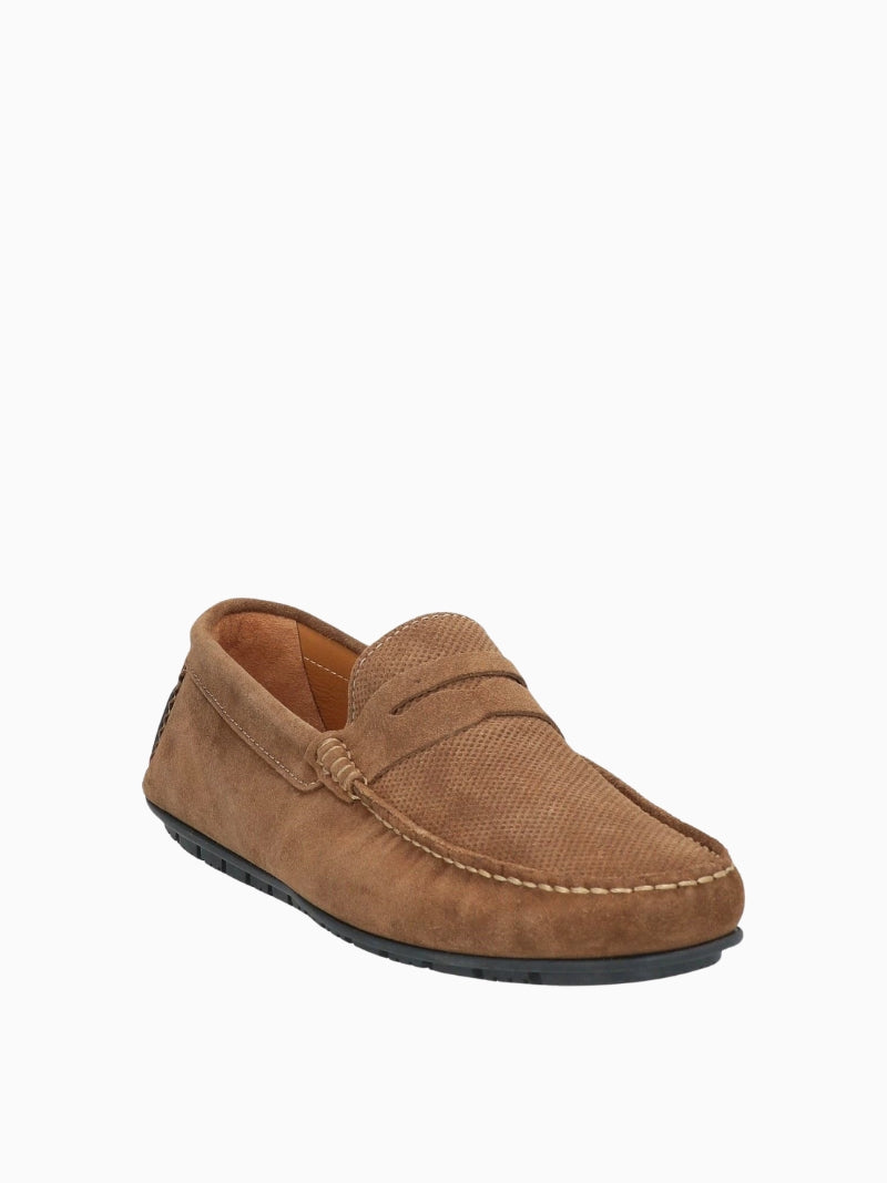 Bruine boot suède loafers