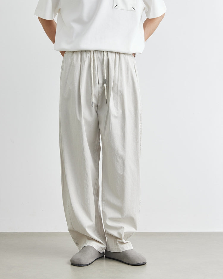 Tencel Dunne Joggerbroek met losse koorden