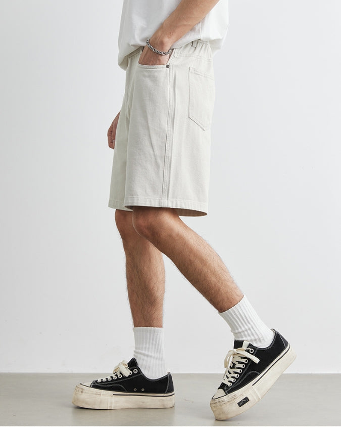 Kustlijn Canvas Denim Shorts