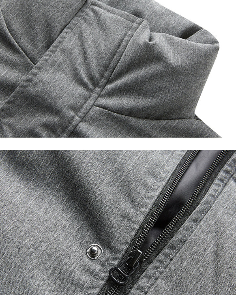 Geïsoleerde pufferjas met hoge hals