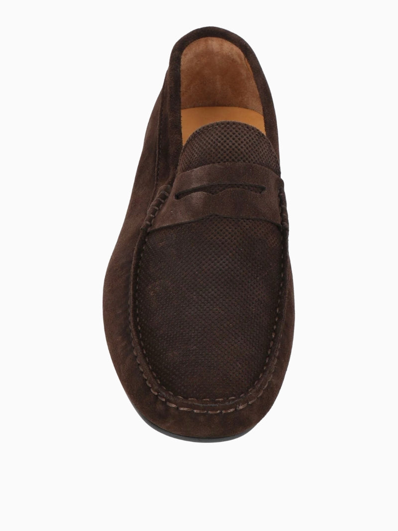 Chocolade boot suède loafers