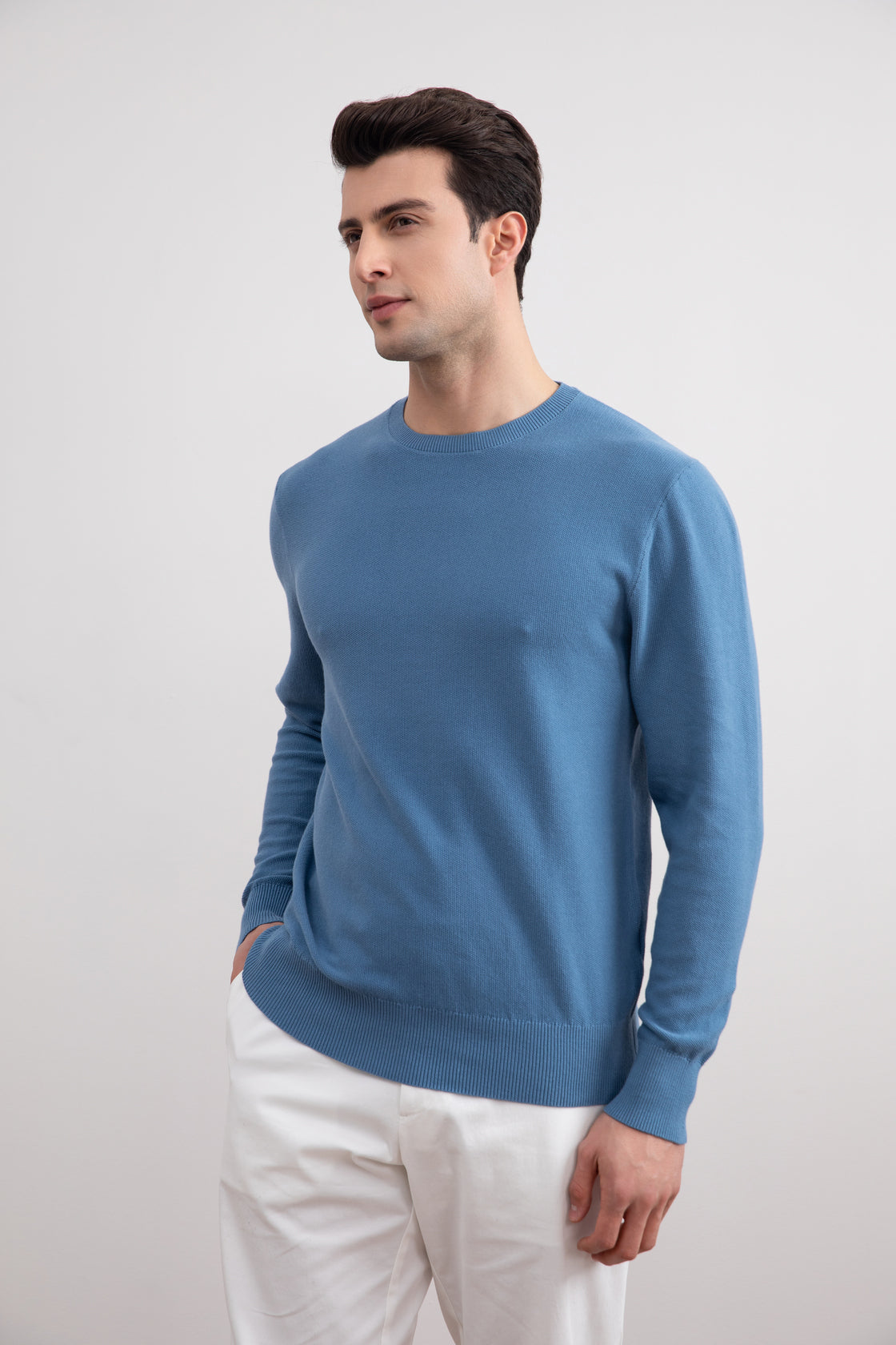 Stofblauwe 18mil Crewneck Sweater