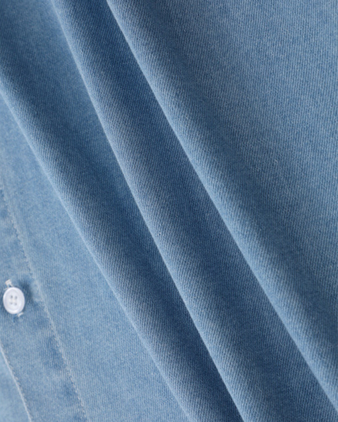 Klassiek denim shirt met korte mouwen