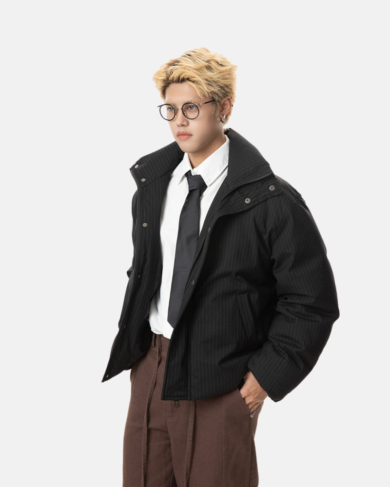 Geïsoleerde pufferjas met hoge hals