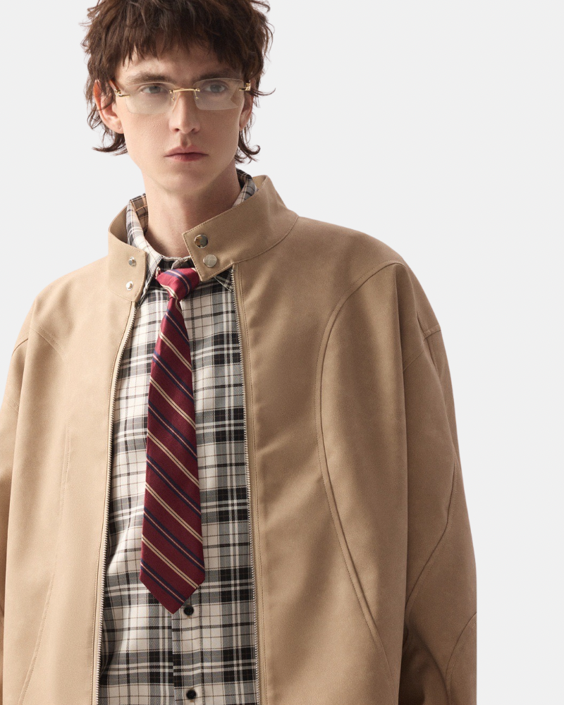 Jas met staande kraag