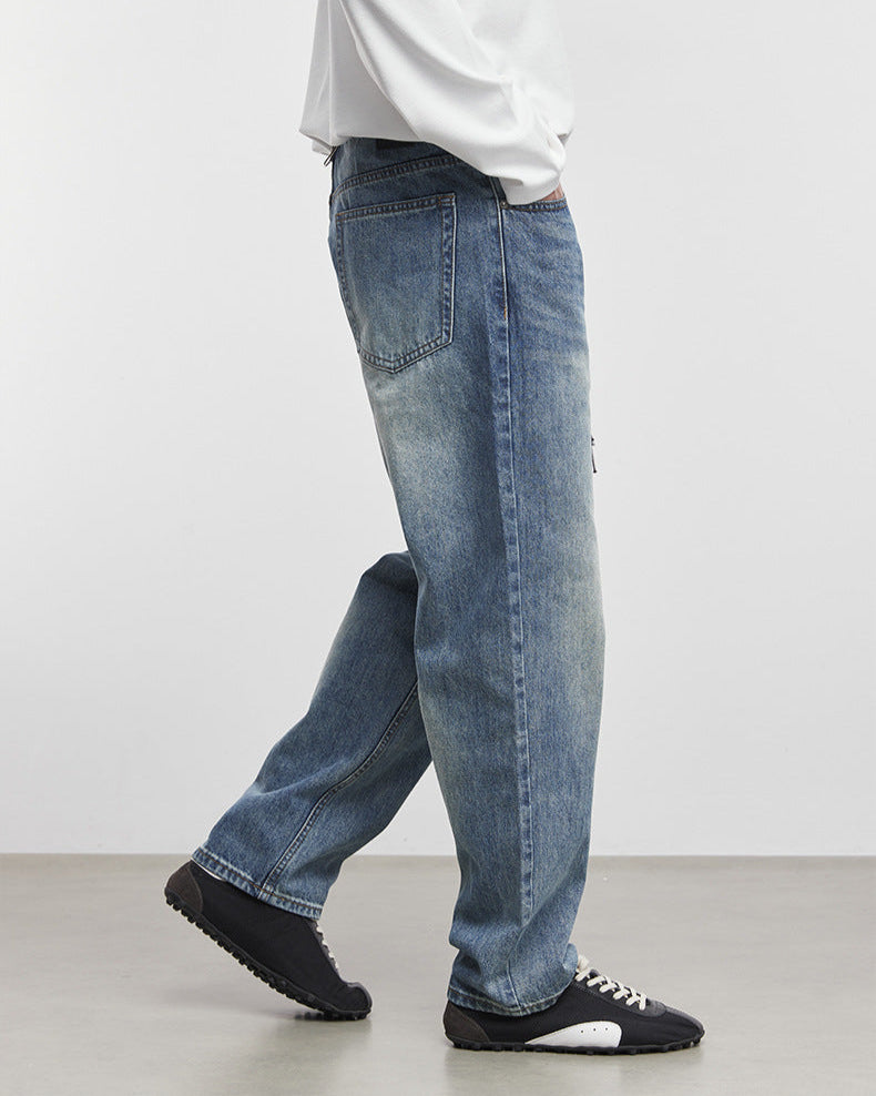 Straat Silhouette Wijd/Gewassen Jeans