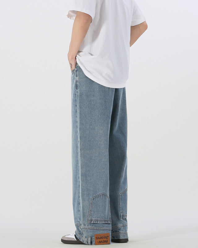 Reverse Edge Wide-Leg Jeans