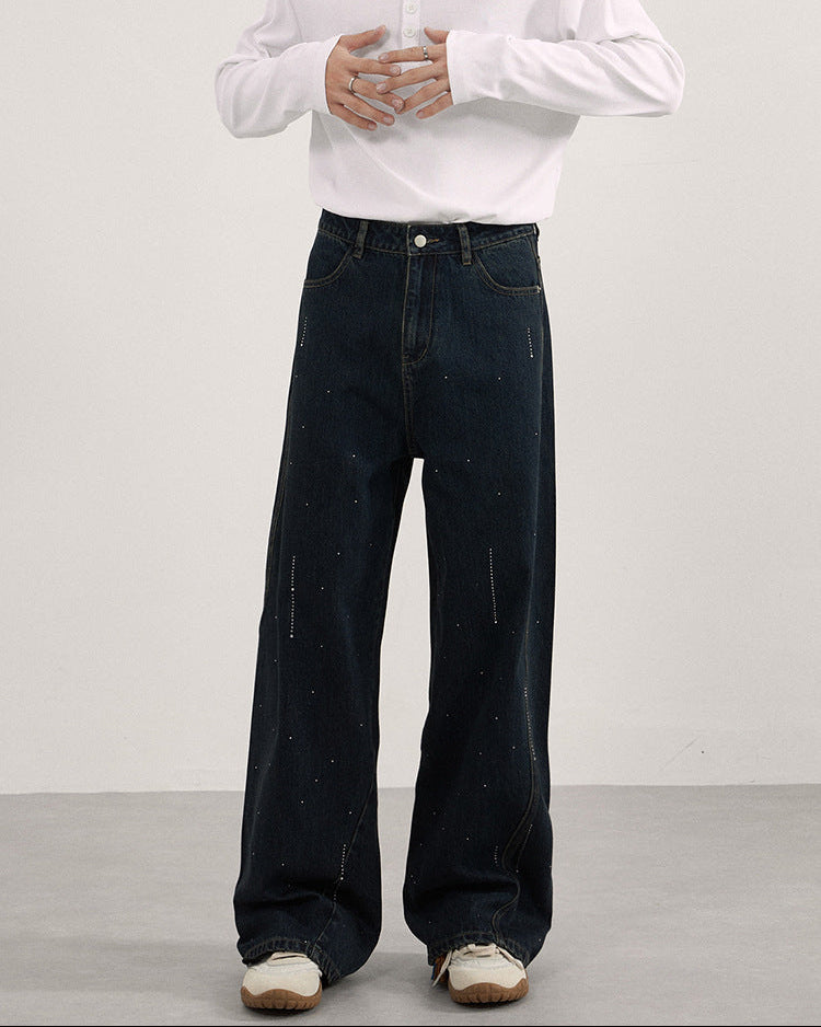 The Raindrop Stamped Jeans