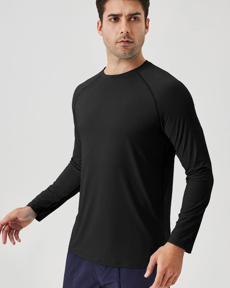 Ice Silk Zonbescherming Sport T-shirt met Lange Mouw - Ademende Pasvorm
