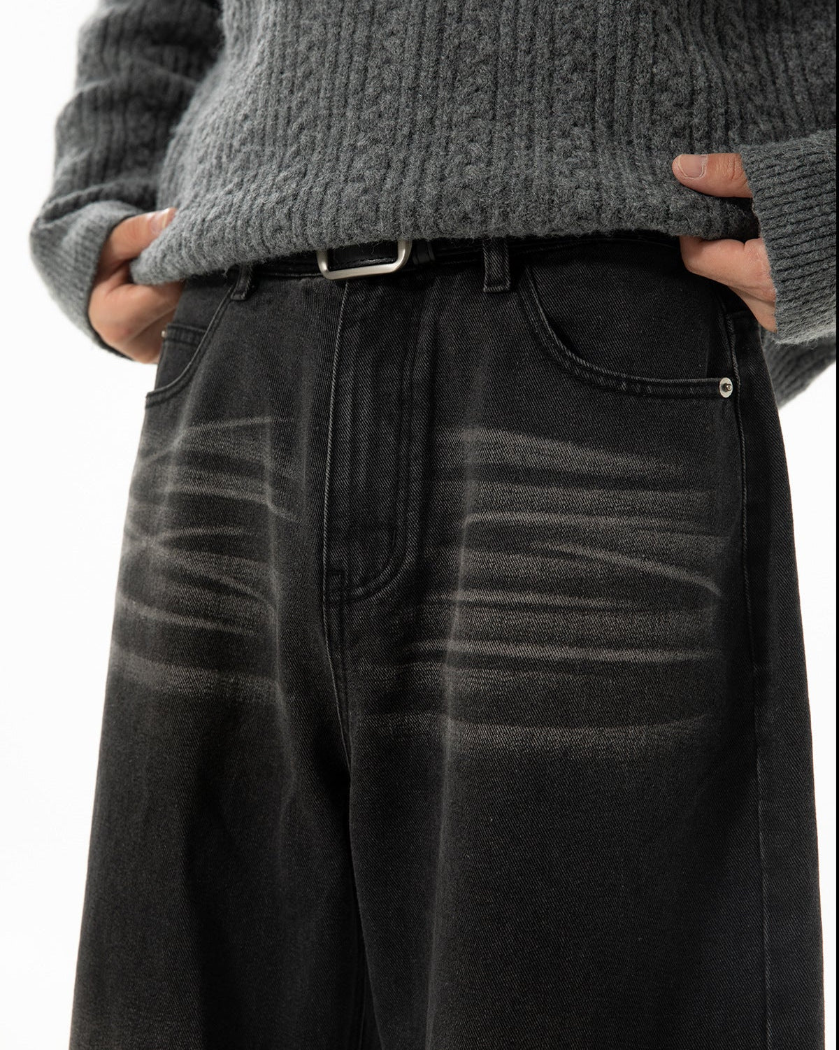 Calça jeans reta Whisper Fade