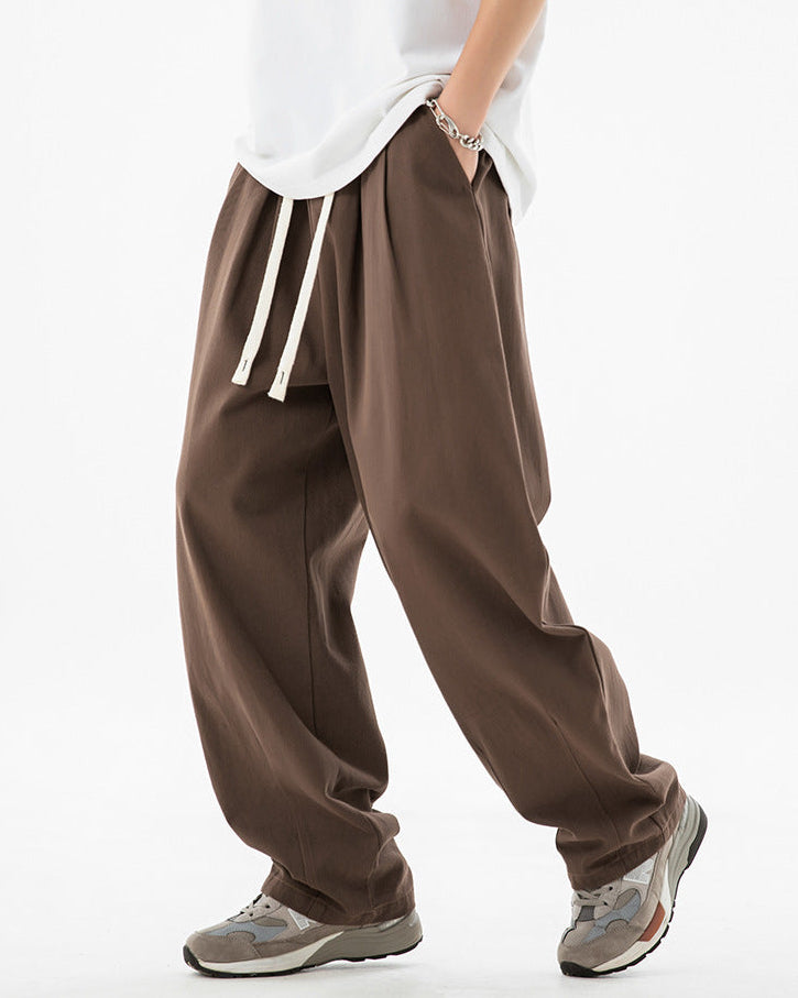 Calça de algodão plissada The Drift