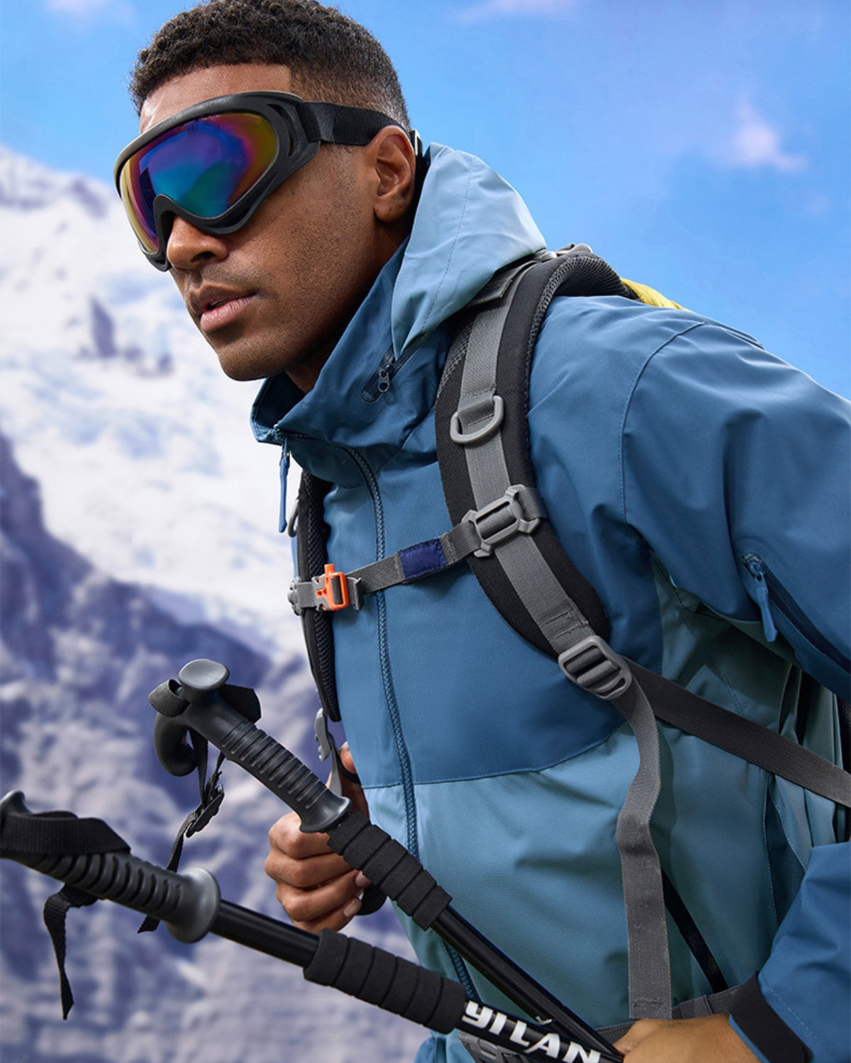 Jaqueta de vento com capuz impermeável Summit Pro