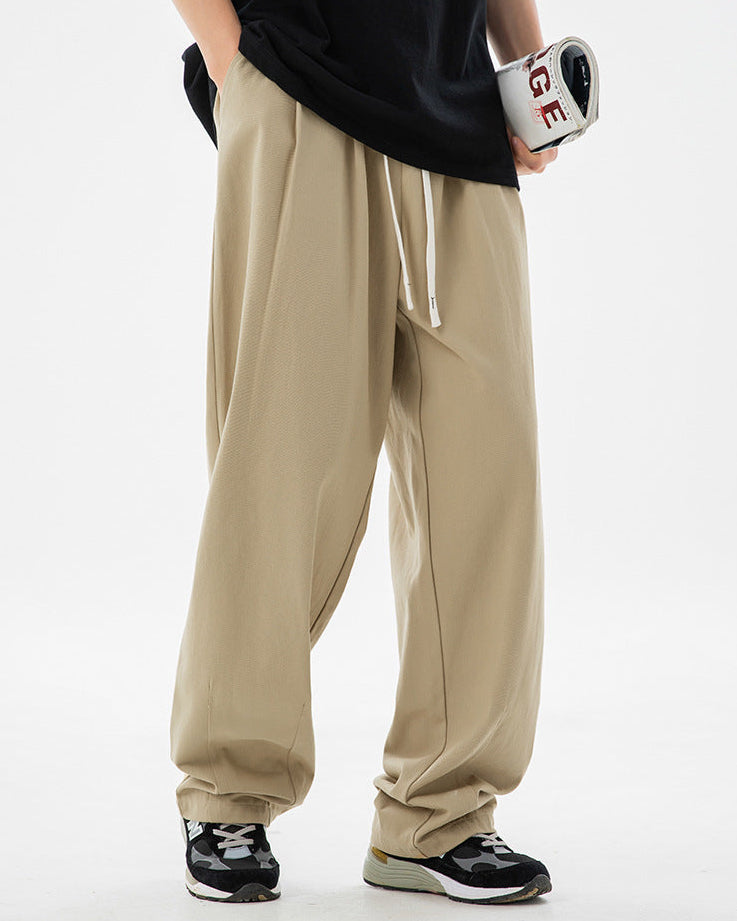 Calça de algodão plissada The Drift