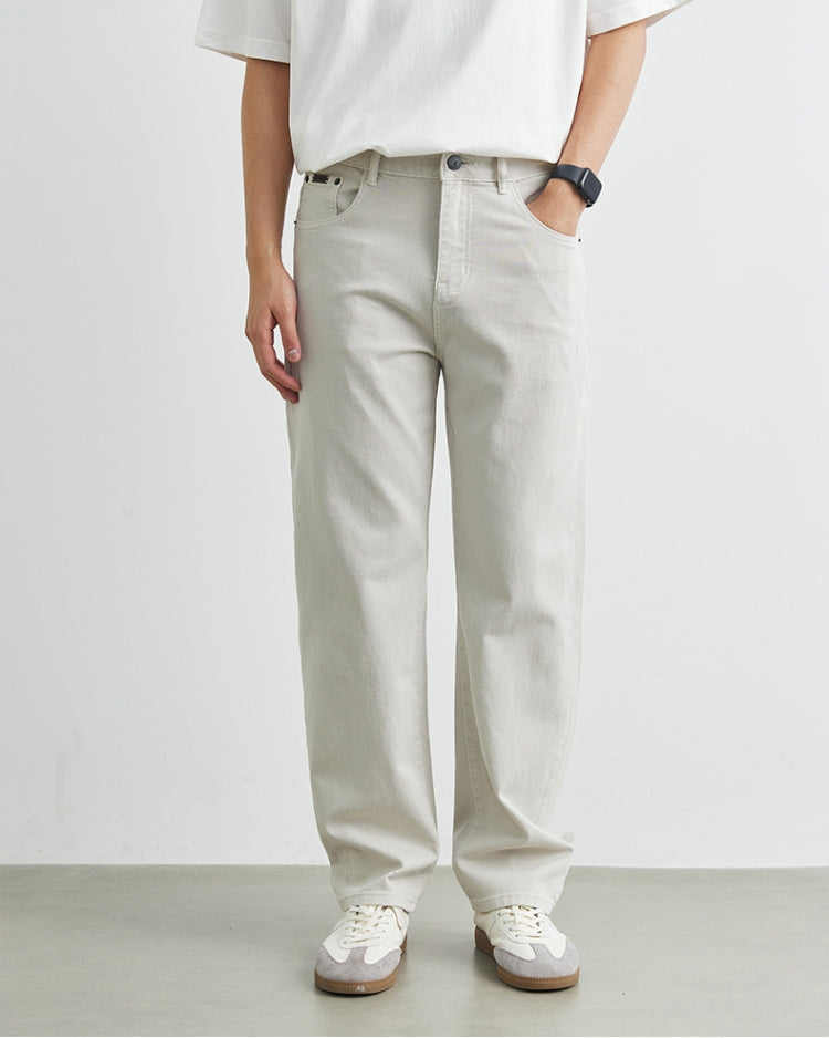 Jeans de brim reto Soft Sand