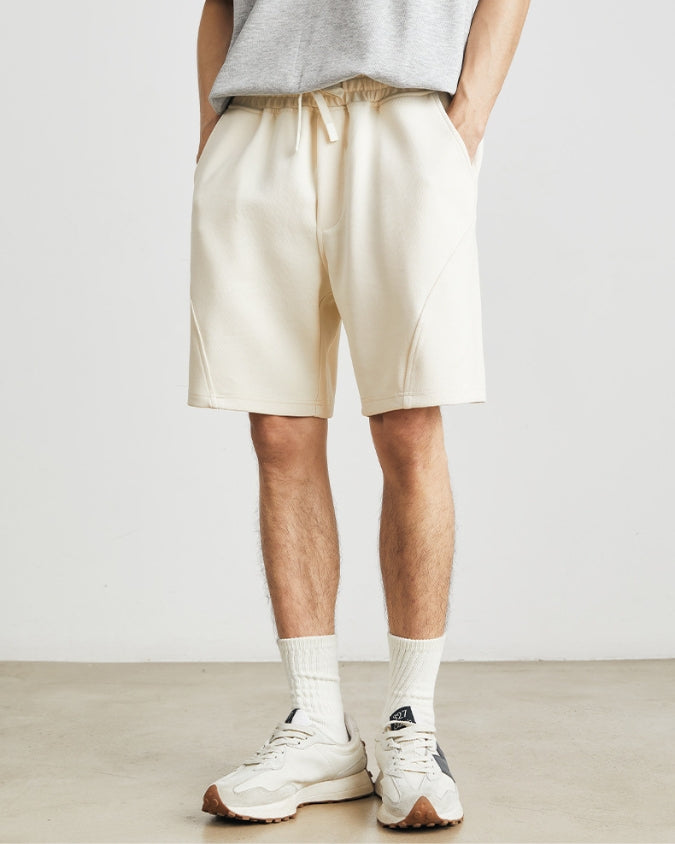 Shorts Jogger largos e descontraídos com cordões