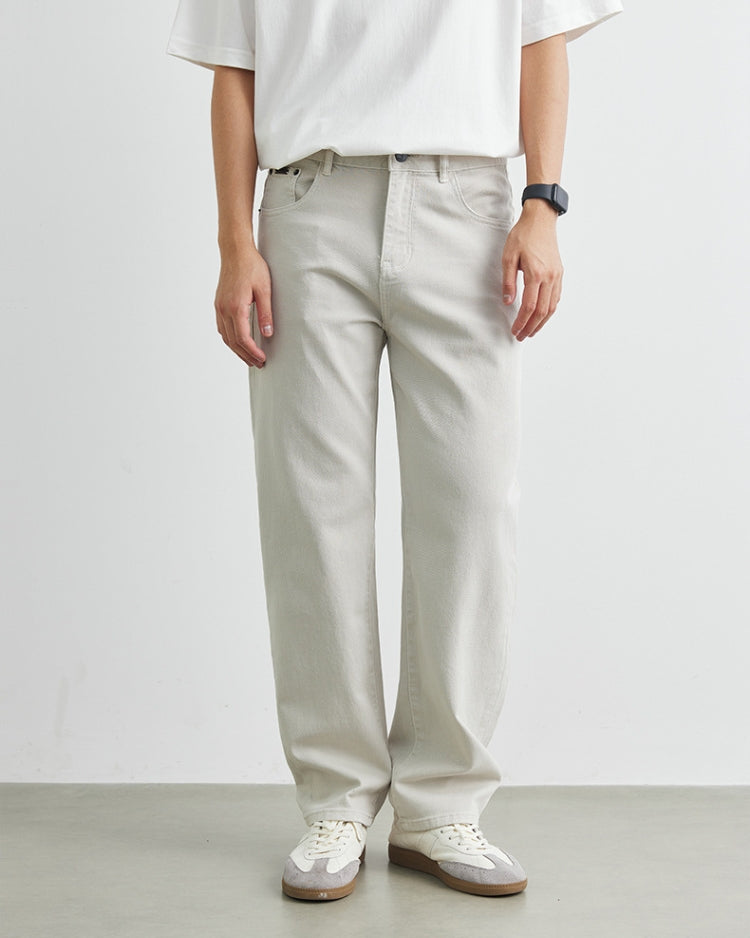 Jeans de brim reto Soft Sand