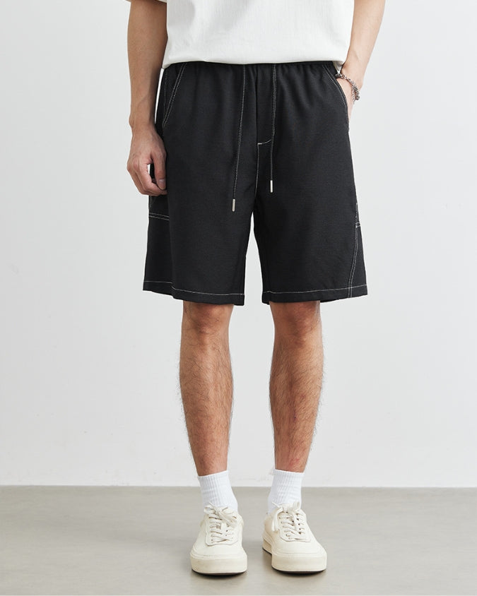 Shorts com costura de contorno