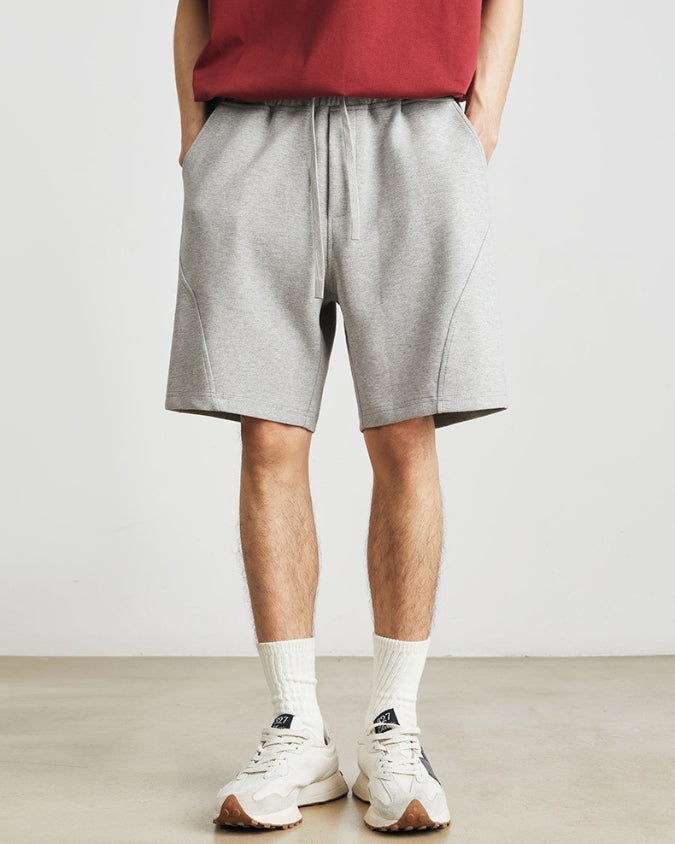 Shorts Jogger largos e descontraídos com cordões