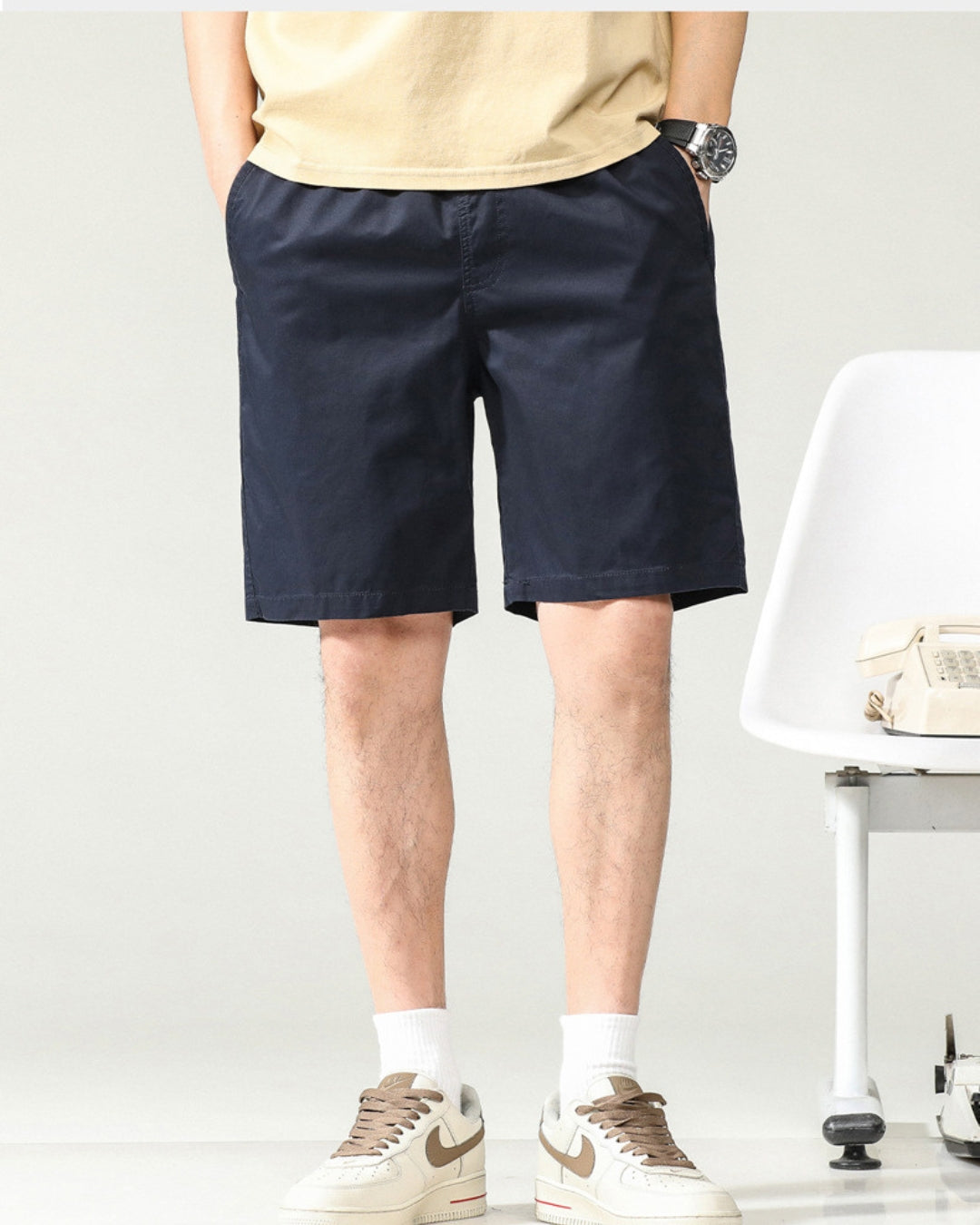 Shorts Urban Casual - Azul-marinho