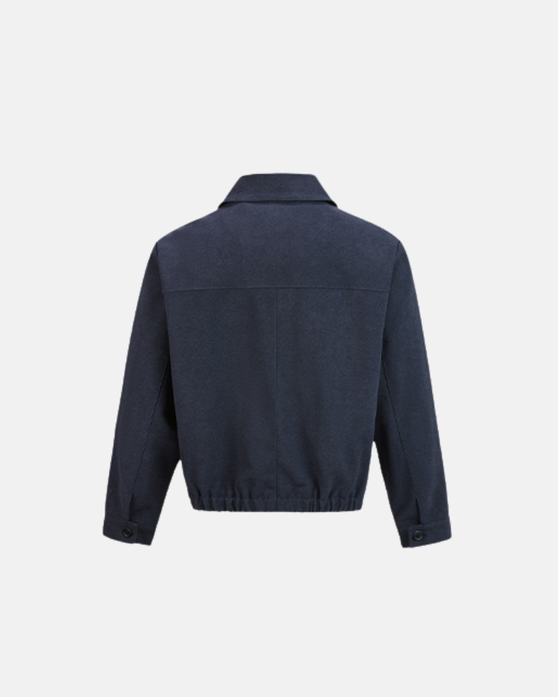 Blusa estruturada com mistura de lã