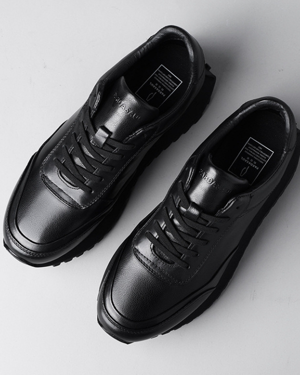 Corredor de couro preto Monaco