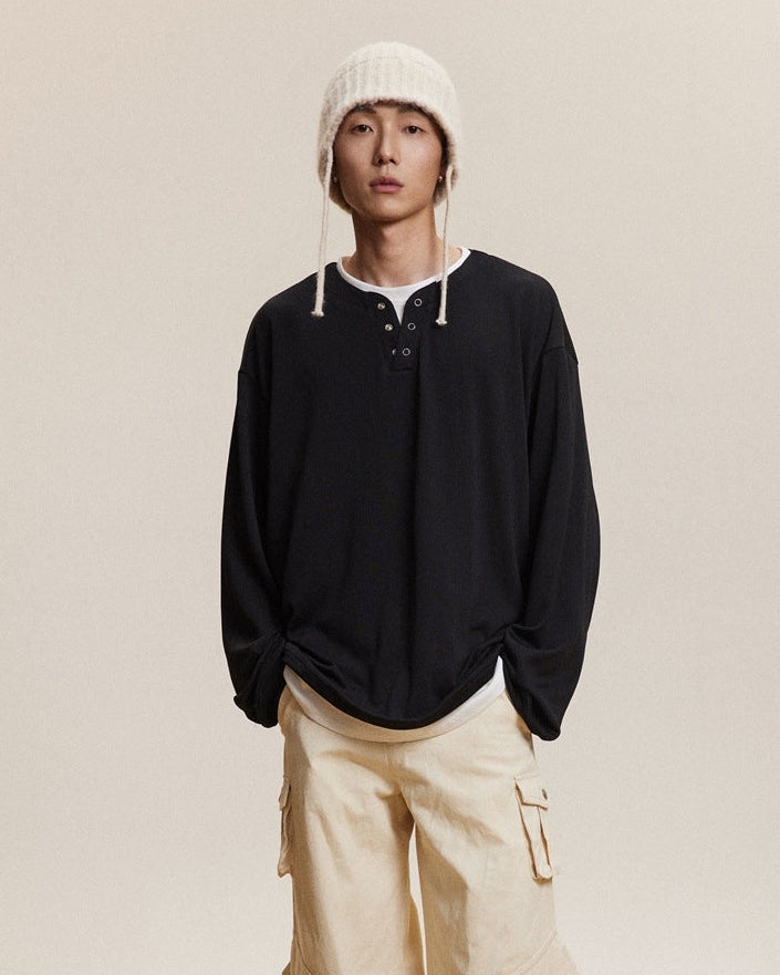 The Rheon Long-Sleeved Collar Top Sweater