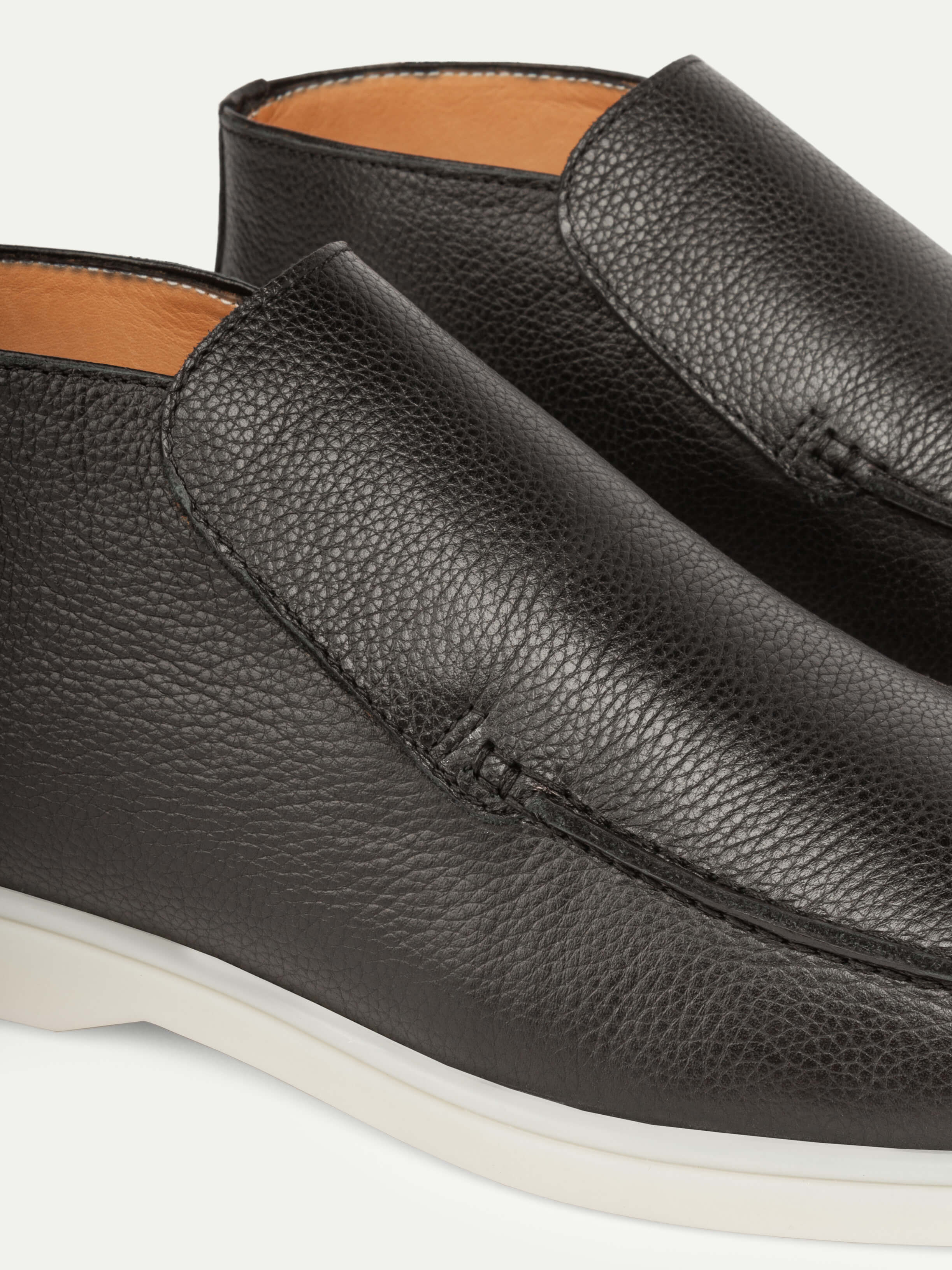 Loafer de couro preto Night City