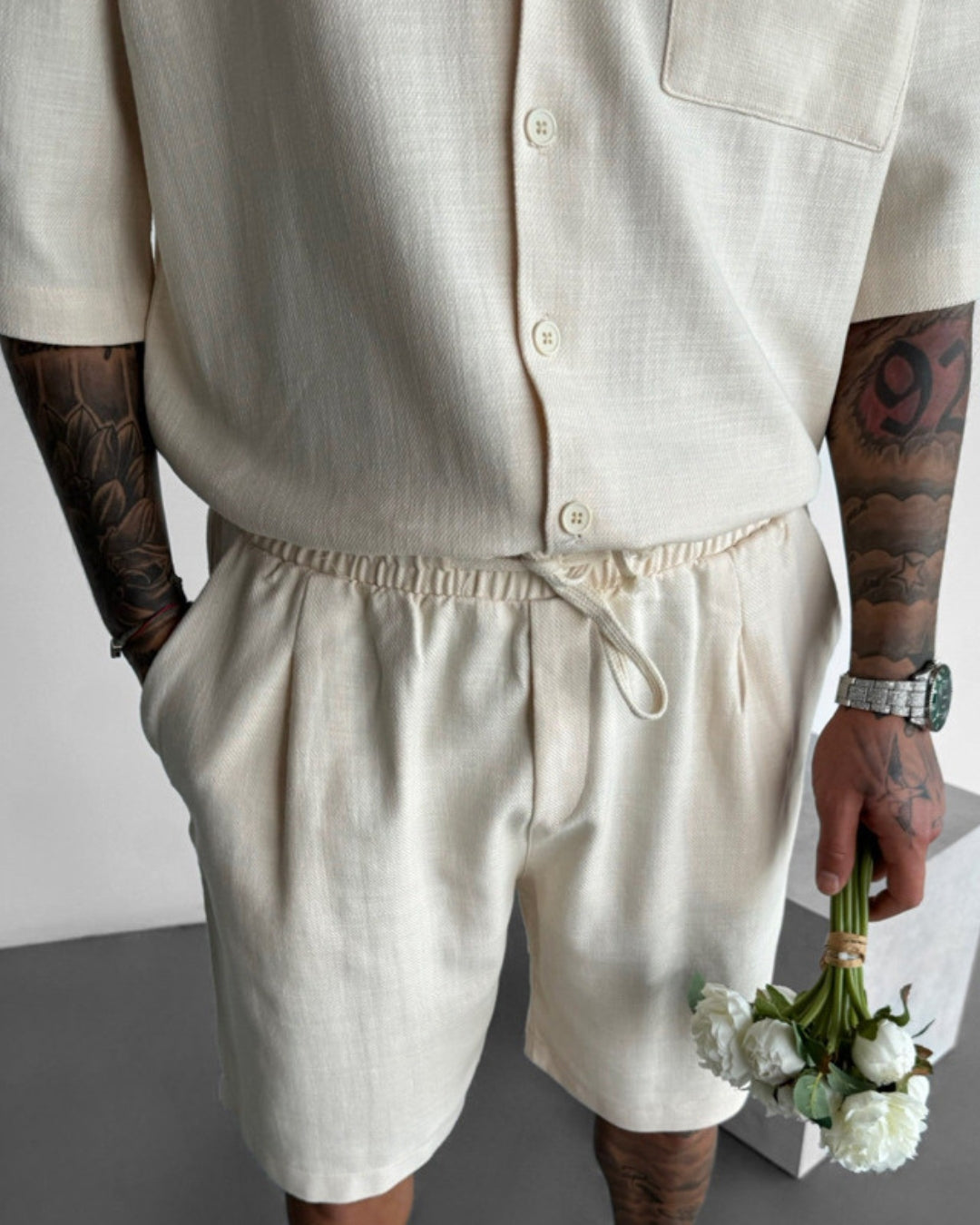 Conjunto descontraído em linho