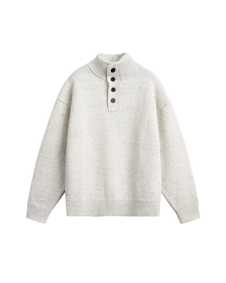 The Vantage Texture Stand-Up Collar Sweater