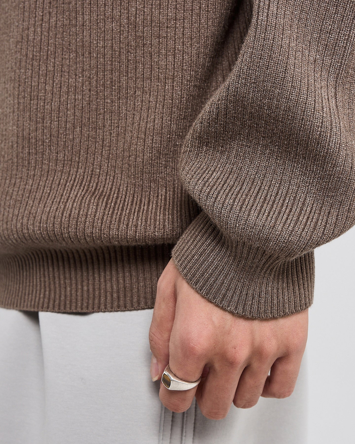 Carrington Pit Jacquard Knit Half-zip