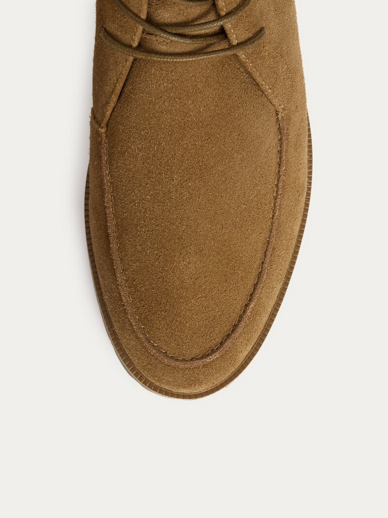 Botas com atacadores Café