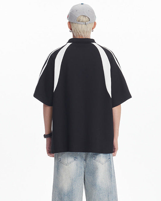 T-shirt boxy com textura modal