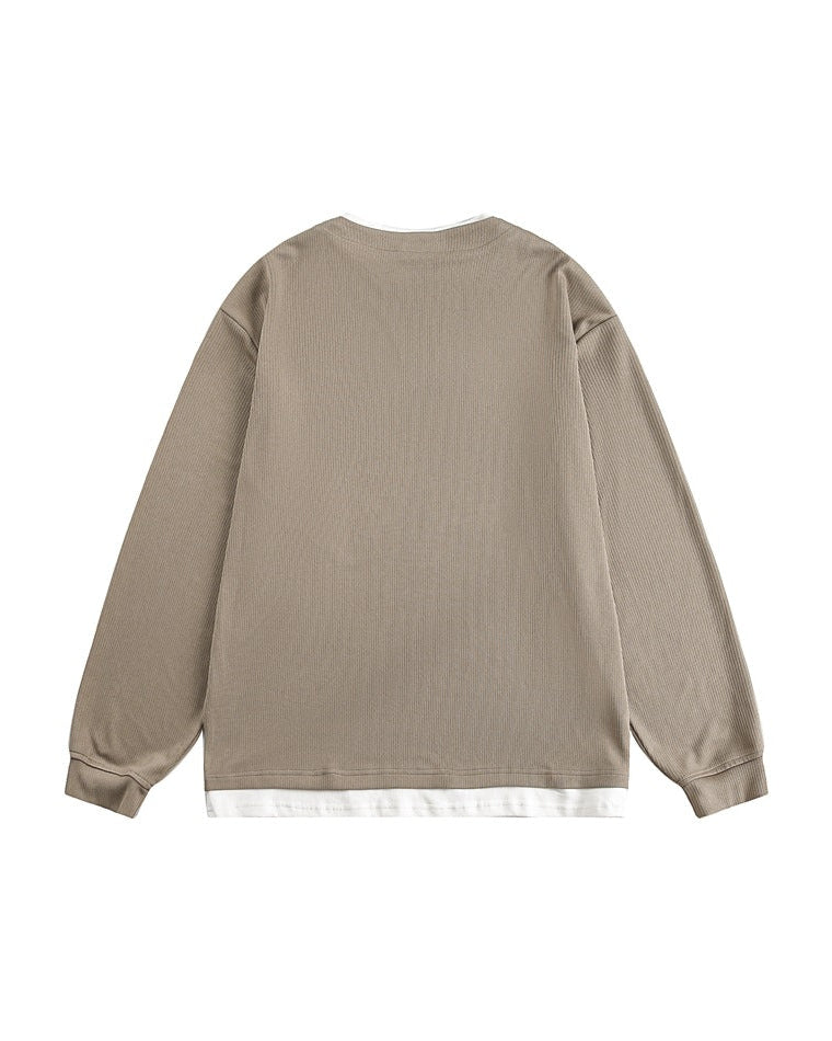 The Rheon Long-Sleeved Collar Top Sweater