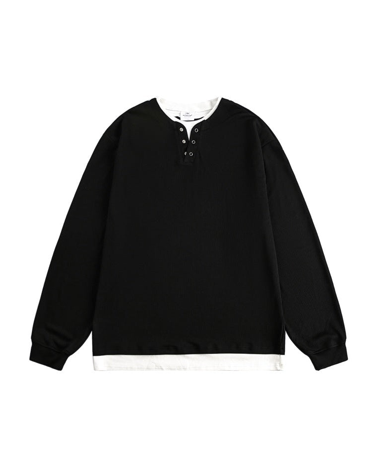 The Rheon Long-Sleeved Collar Top Sweater