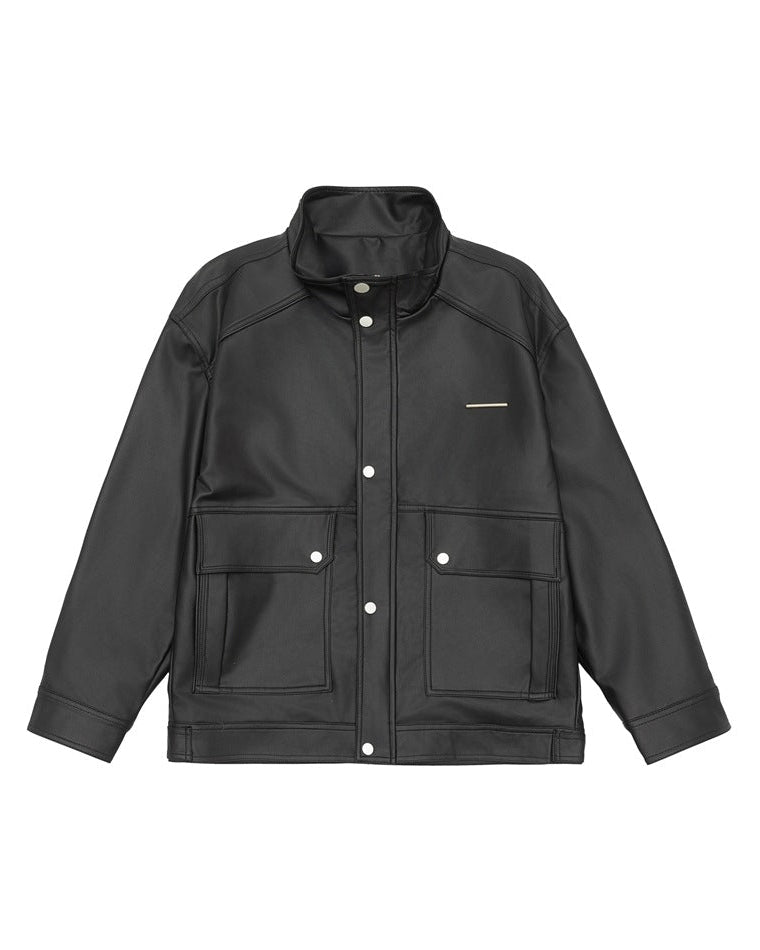 The Stratford Leather Stand Jacket