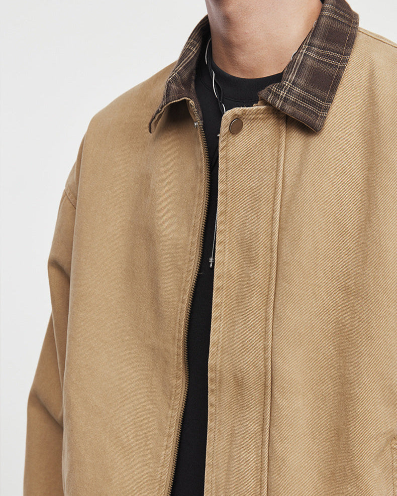 Casaco com lapela em contraste Alley Vintage