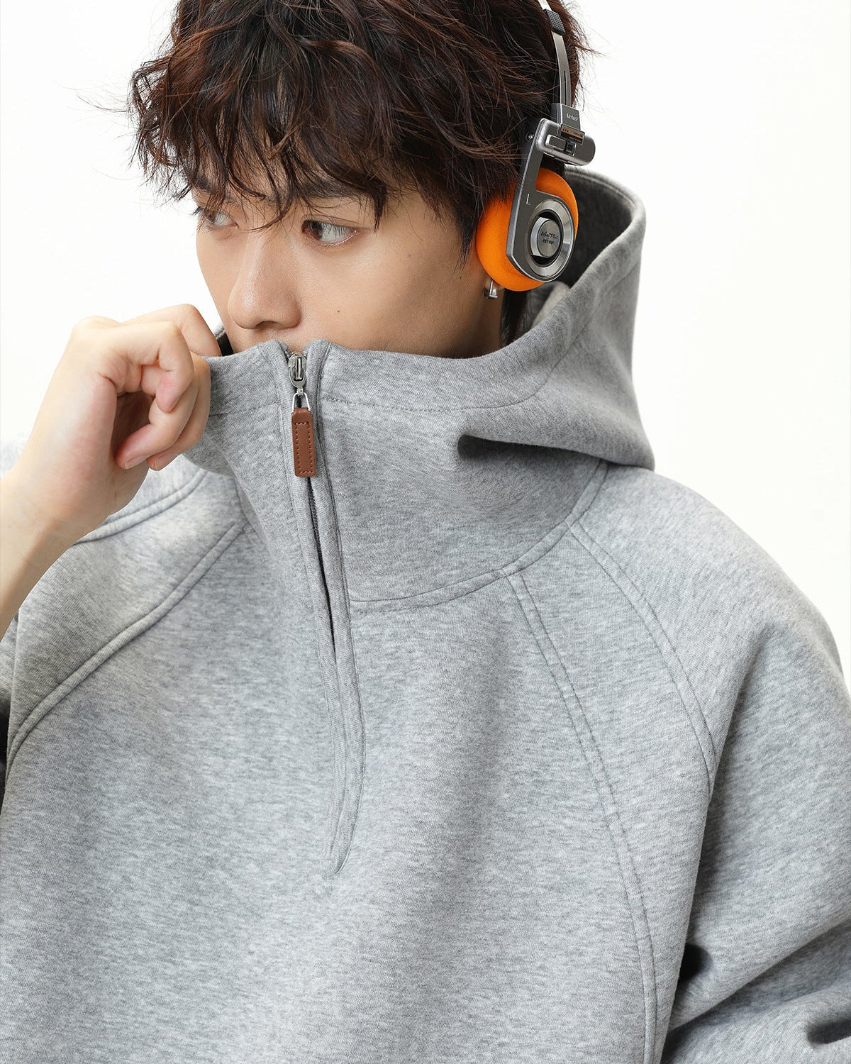 Свитер с капюшоном Sculpted Split Zip Hoodie