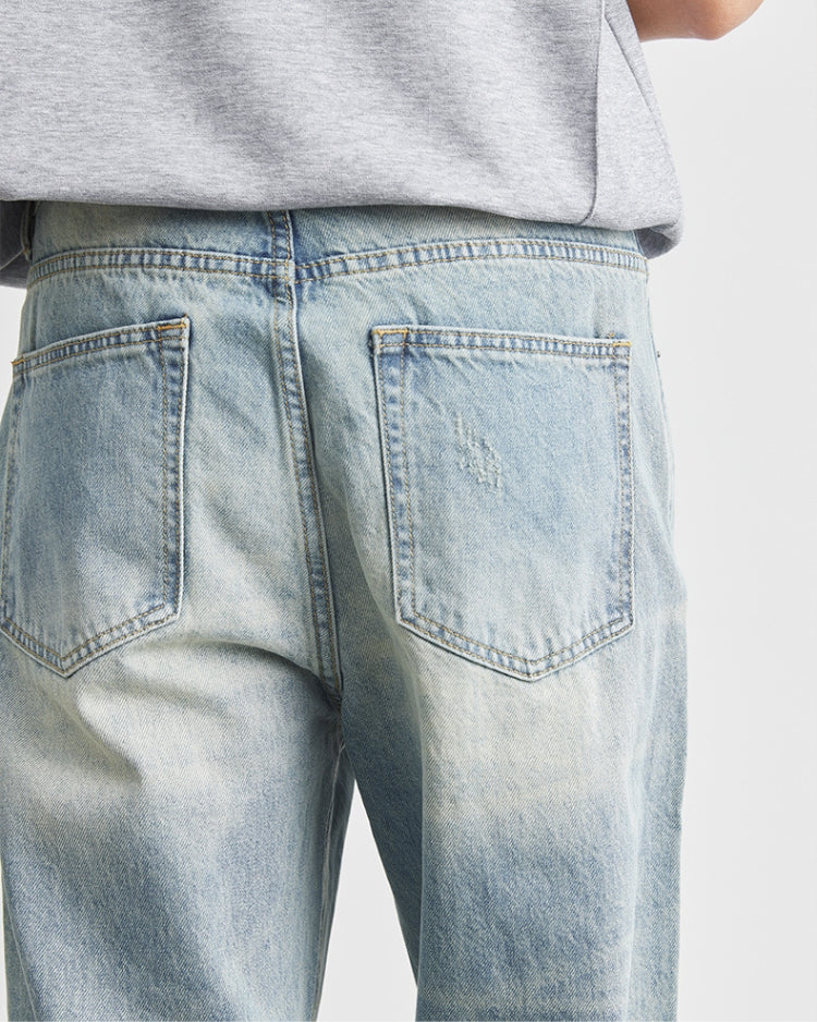 Прямые джинсы свободного покроя Vintage Wash