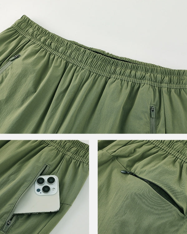 Технологичные дышащие брюки на молнии