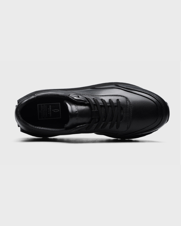 Черный кожаный бегун Monaco