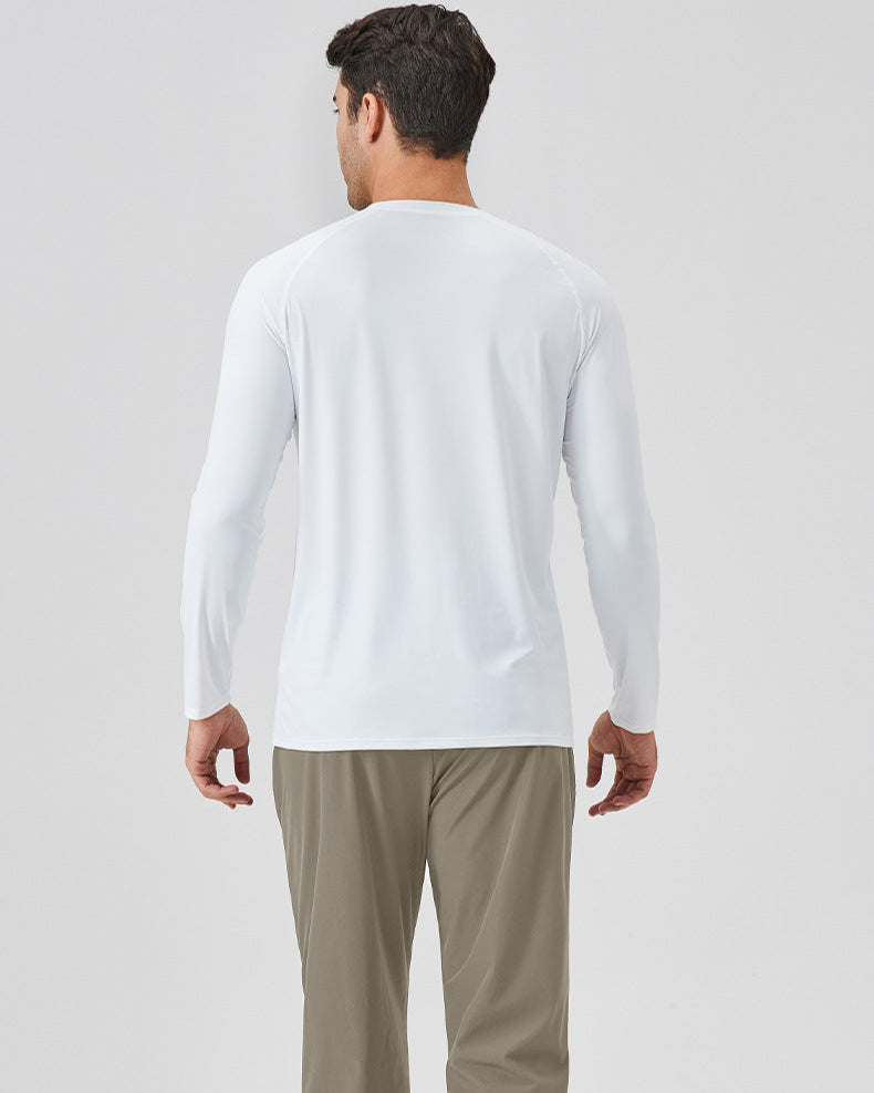 Ice Silk Sun Protection Long-Sleeve Sport T-Shirt - Breathable Fit