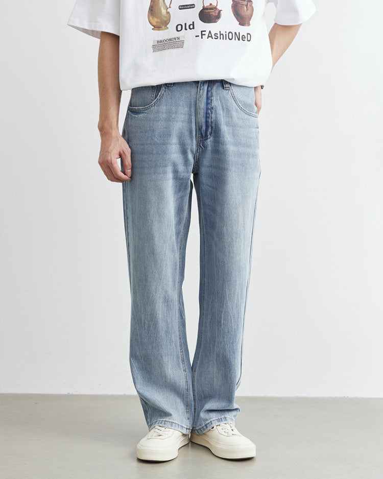 Faded Sky Jeans med raka ben