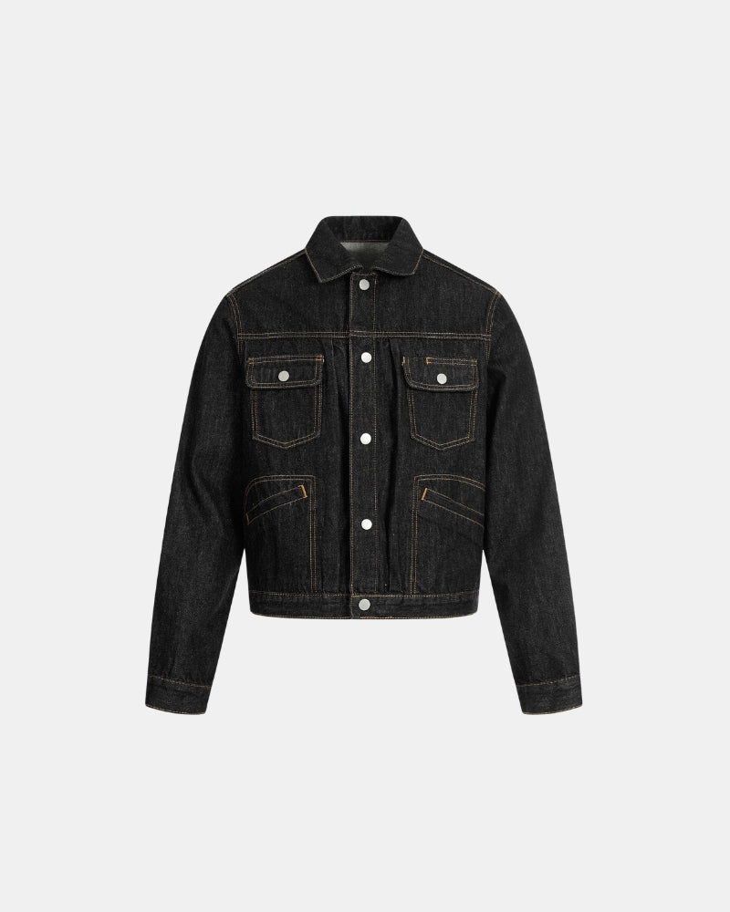 Heritage Svart Denim Jacka