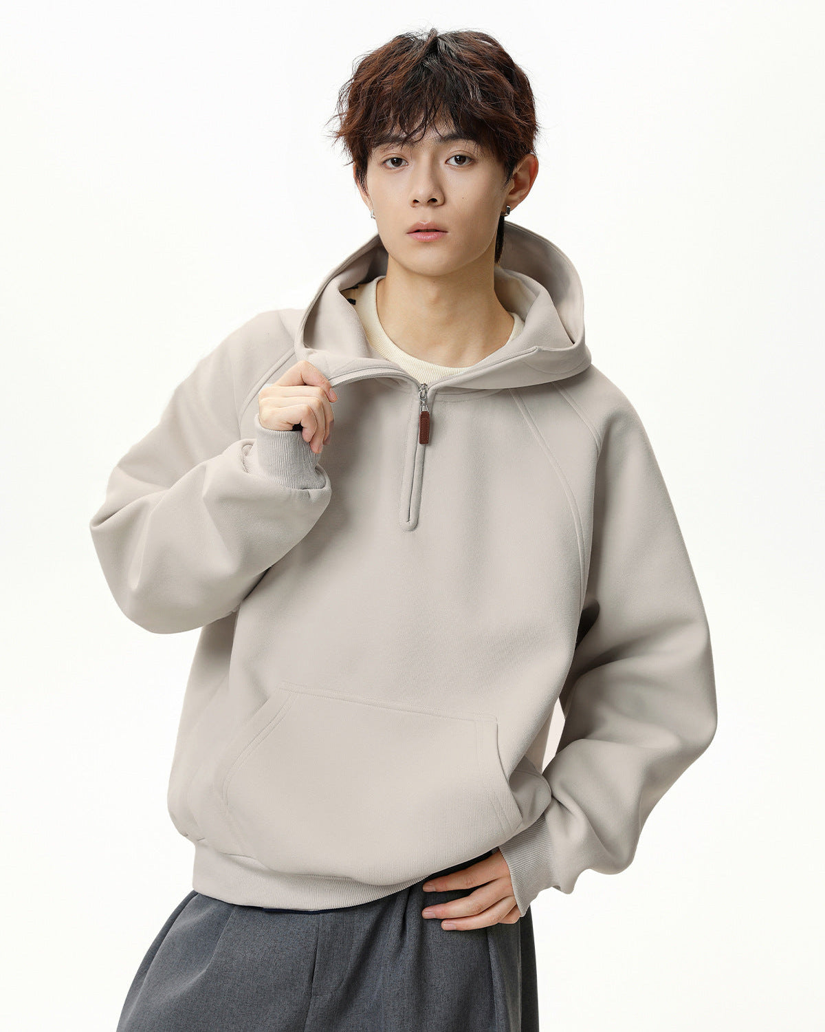 The Sculpted Split Zip Hoodie Tröja