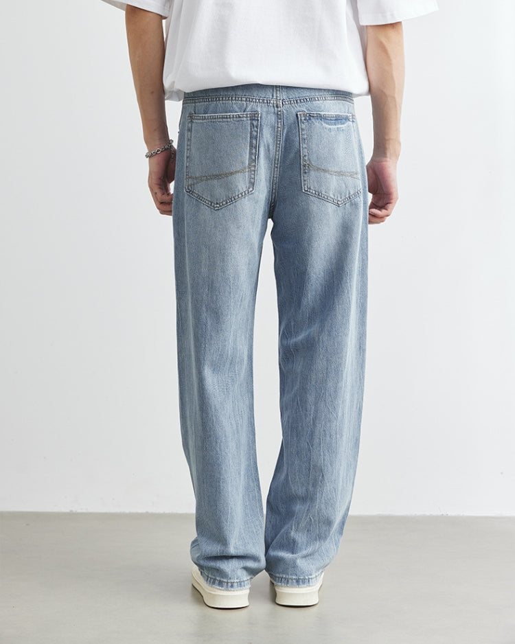 Faded Sky Jeans med raka ben