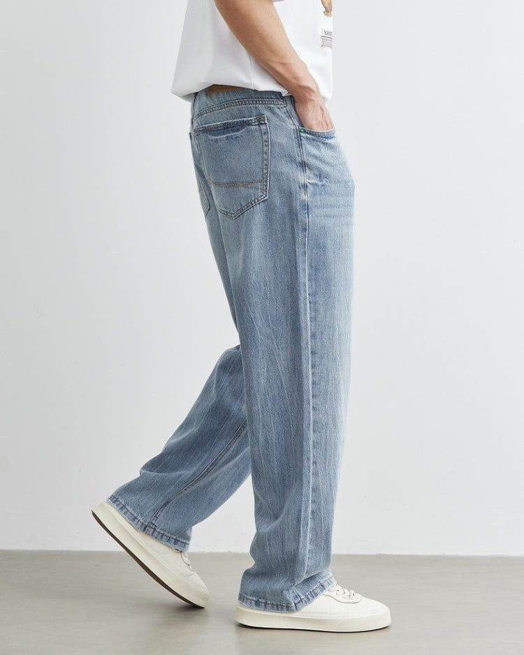 Faded Sky Jeans med raka ben
