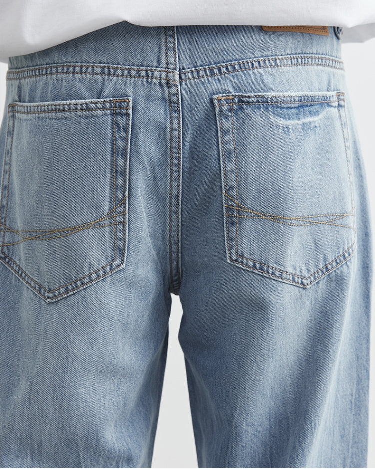 Faded Sky Jeans med raka ben