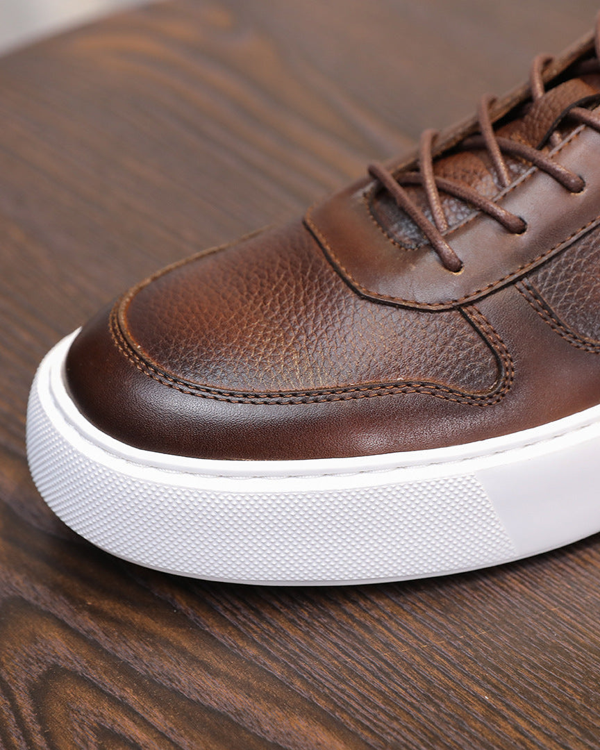 The Torino Pebble-Grain låga sneakers