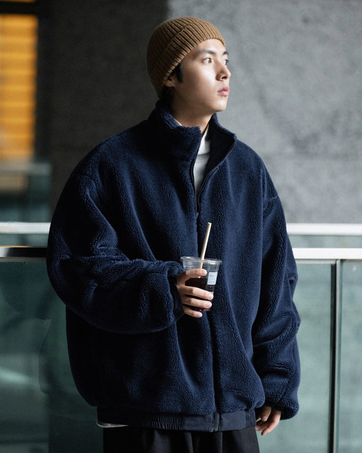 The Caldwell Textured Wool Zip Cardigan